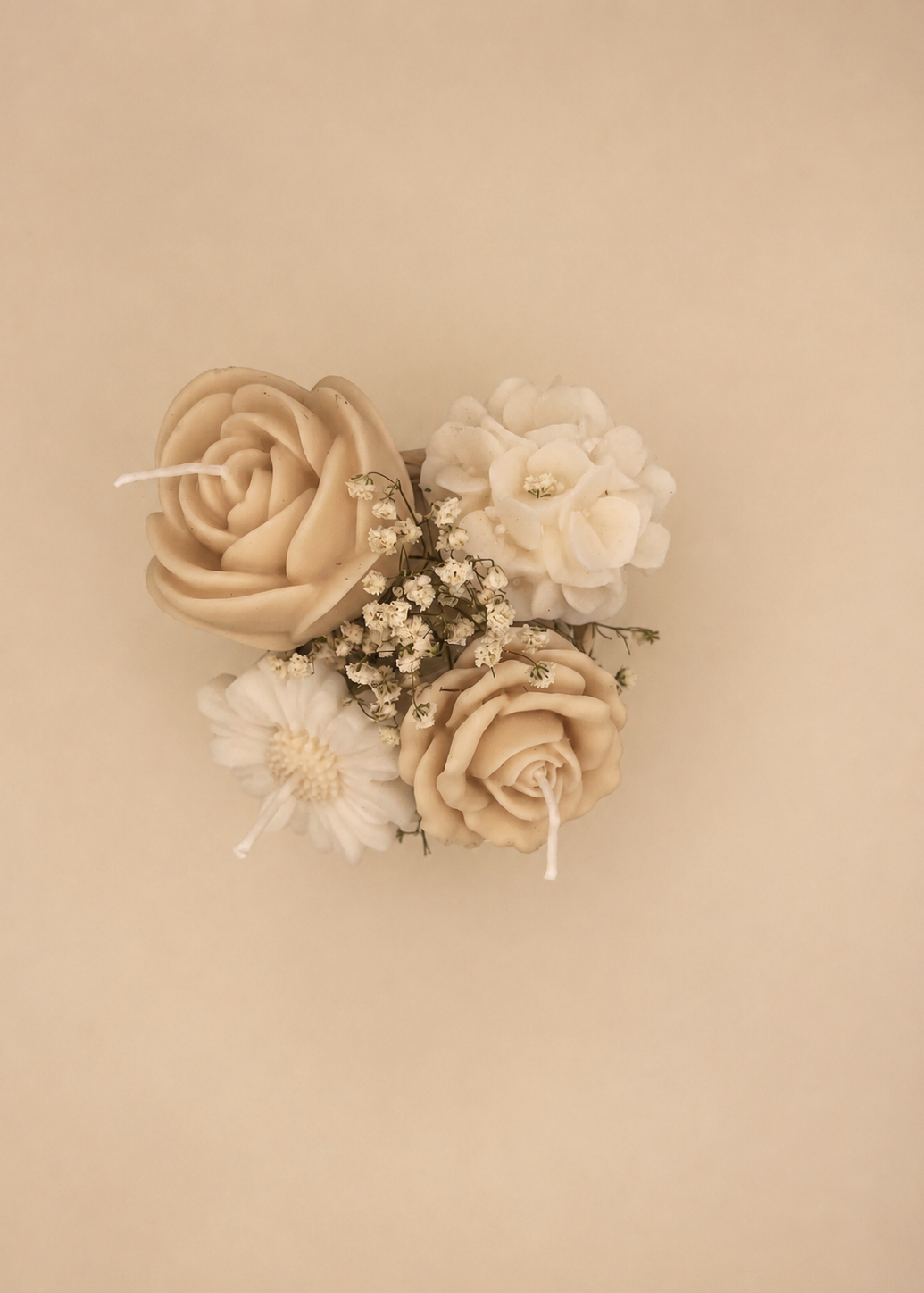 Flores beix cesta llum origen