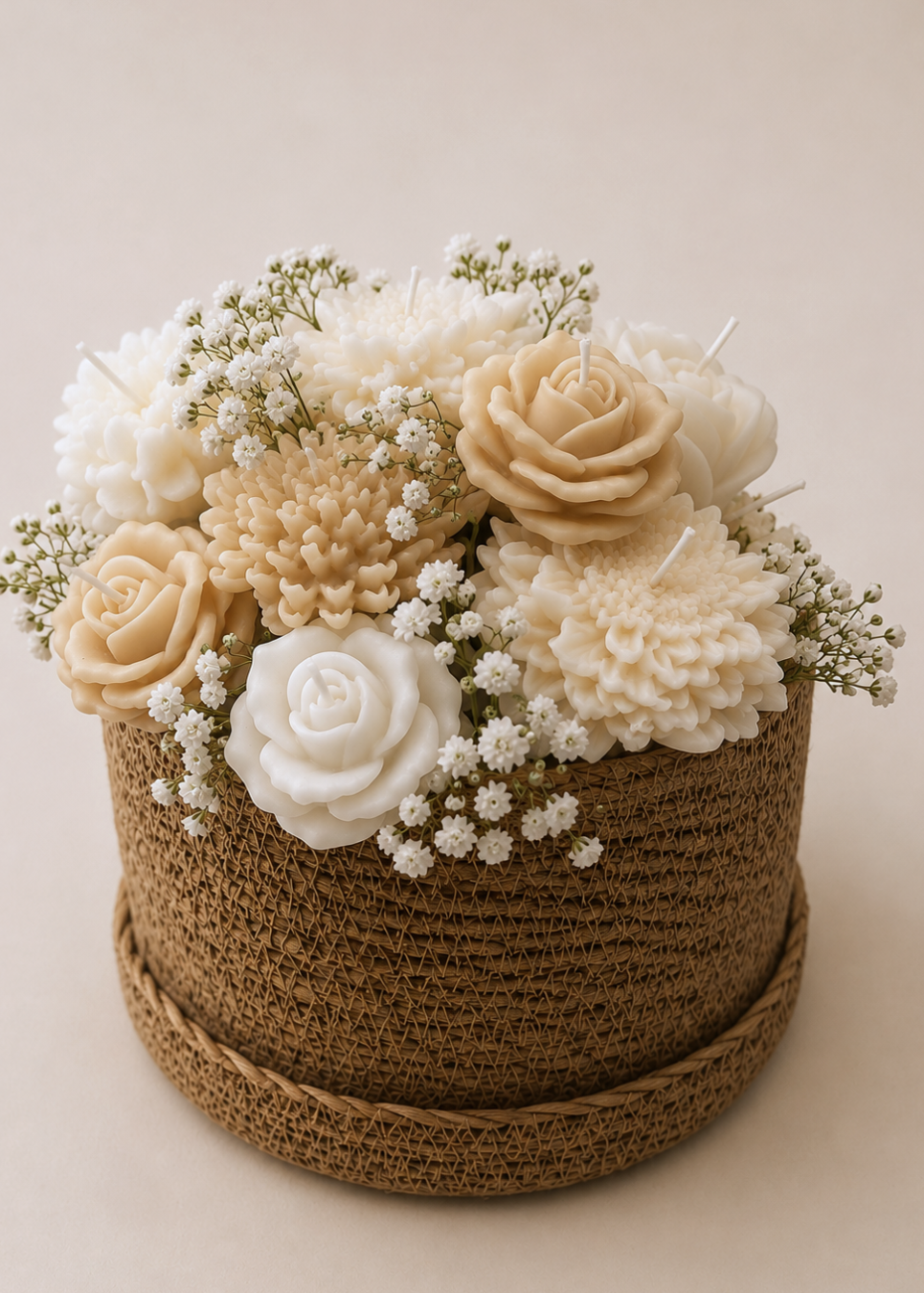 cesta grande de flores